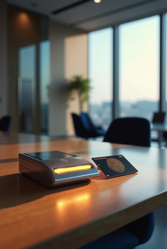 Fingerprint scanner with card