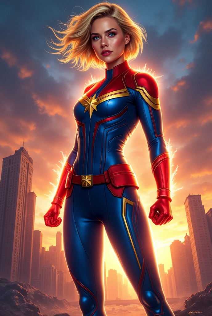 captain marvel woman hero