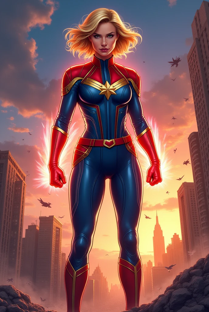 captain marvel woman hero
