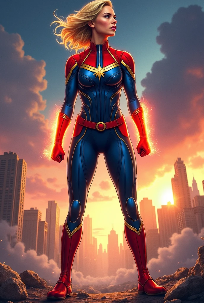captain marvel woman hero