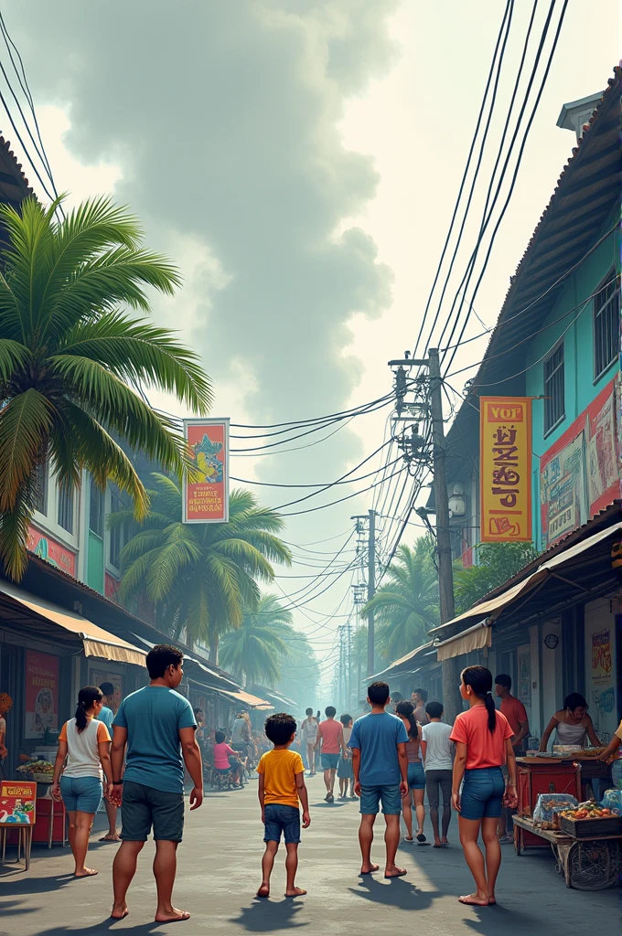 create a 1 page doodle finction about smog/vog alert on the affected areas of the philippines