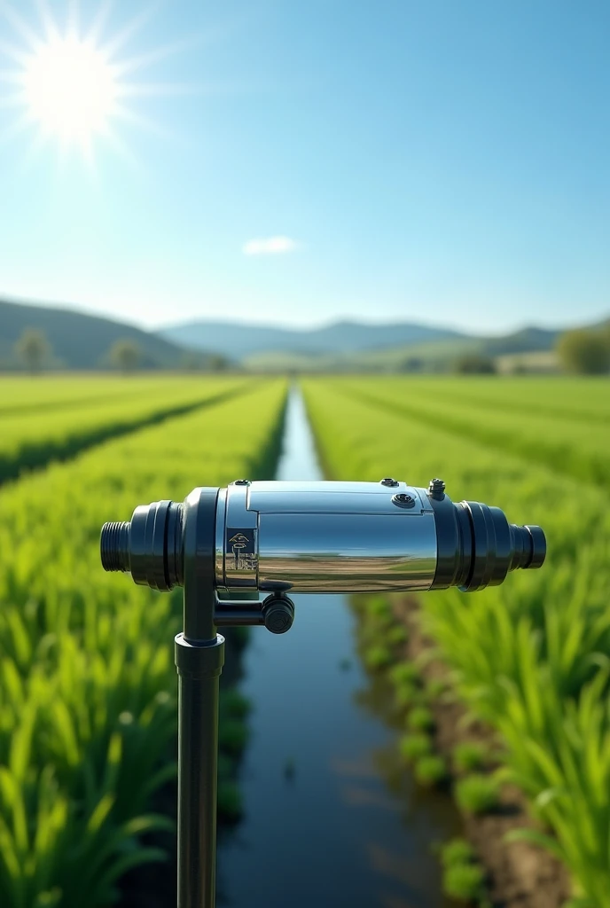 Water flow detector for crop fields
