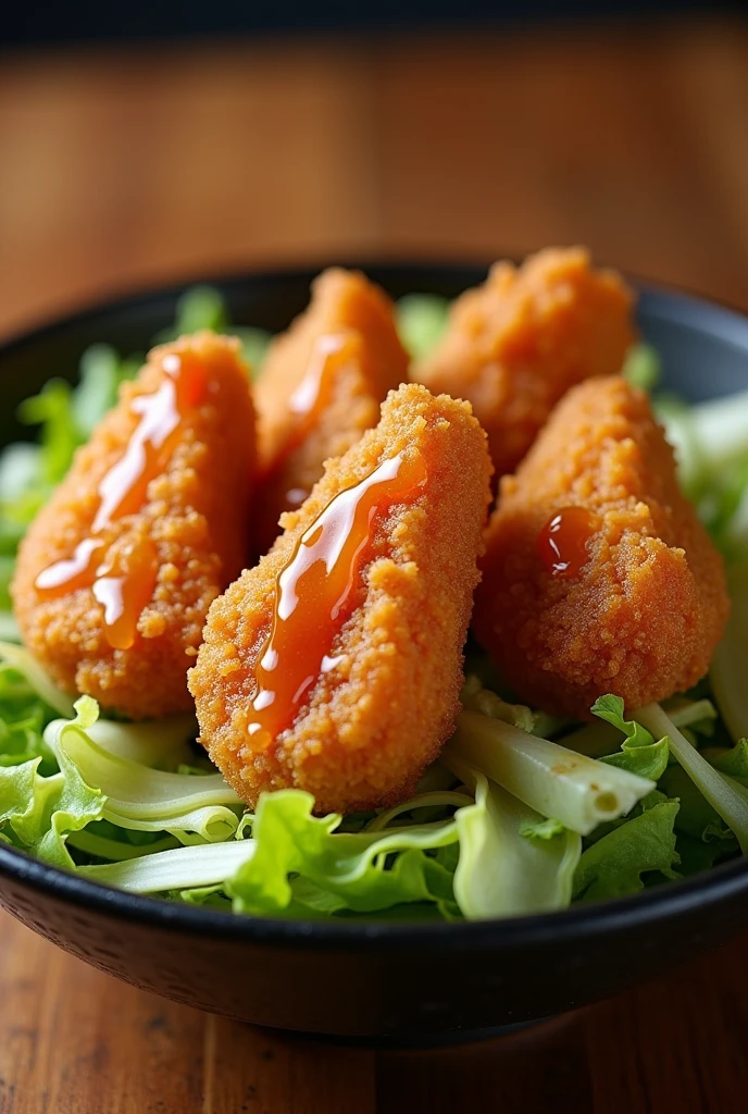 chicken katsu logo cut into pieces no word

