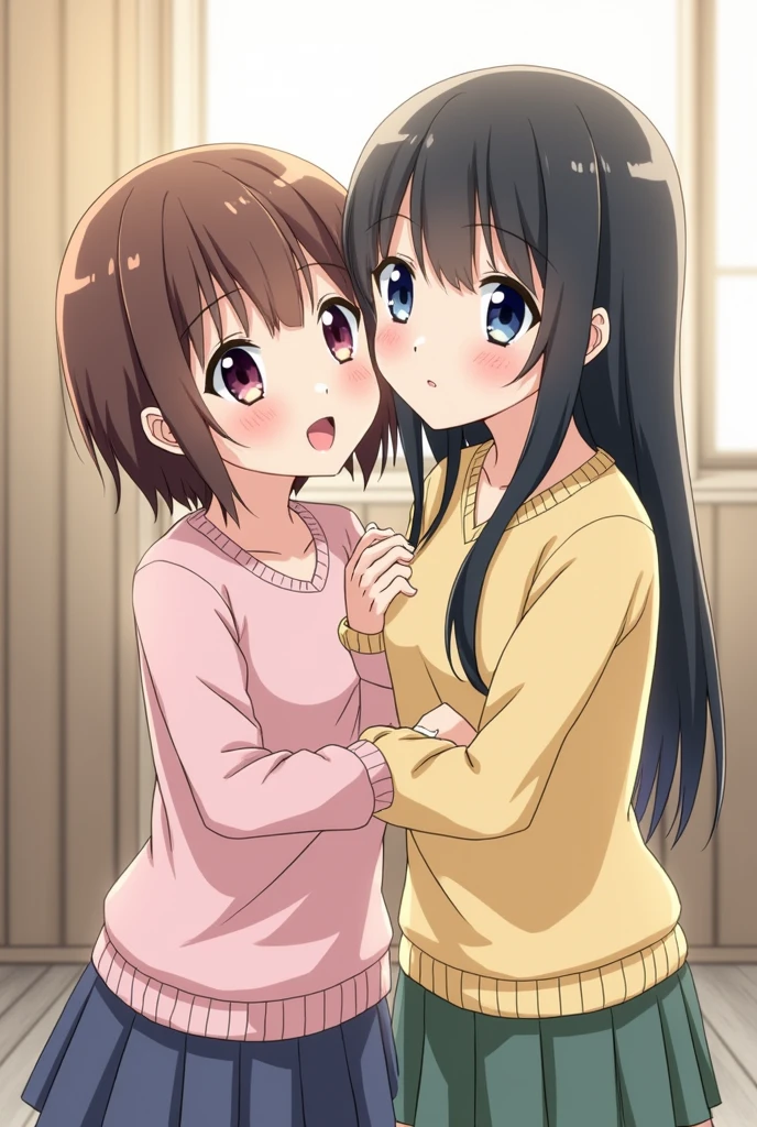 Illustration of Japanese junior high school girls having sex