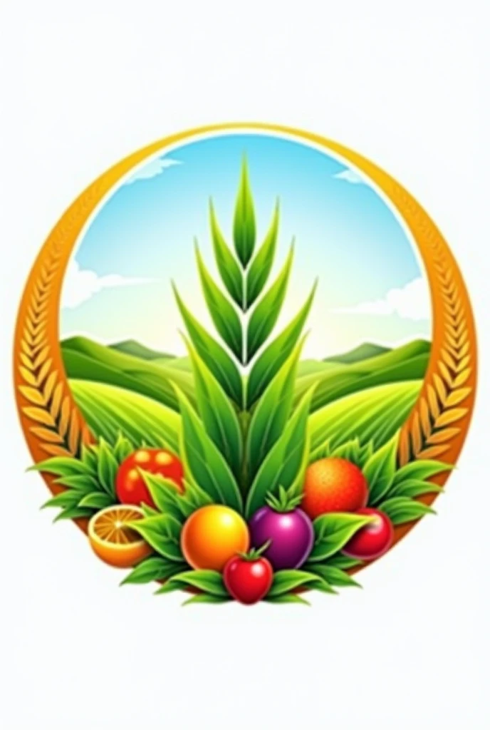 Indian Food security logo .This logo generally includes elements related to agriculture and food, often featuring symbols like grains