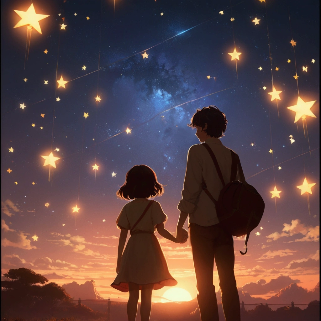 Topic for twinkle twinkle little star , unreal engine, greg rutkowski, loish, rhads, beeple, makoto shinkai and lois van baarle, ilya kuvshinov, rossdraws, tom bagshaw, alphonse mucha, global illumination, detailed and intricate environment