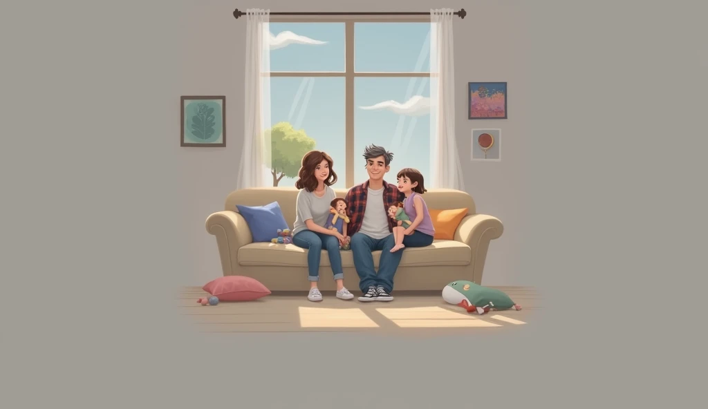Create 4 people: father, mother, brother, sister