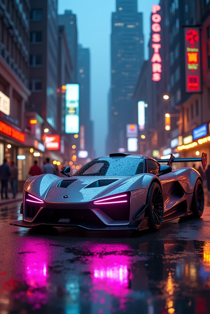 tuned car with non-sporty lights

