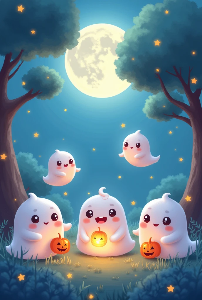 Kawaii ghost meeting
