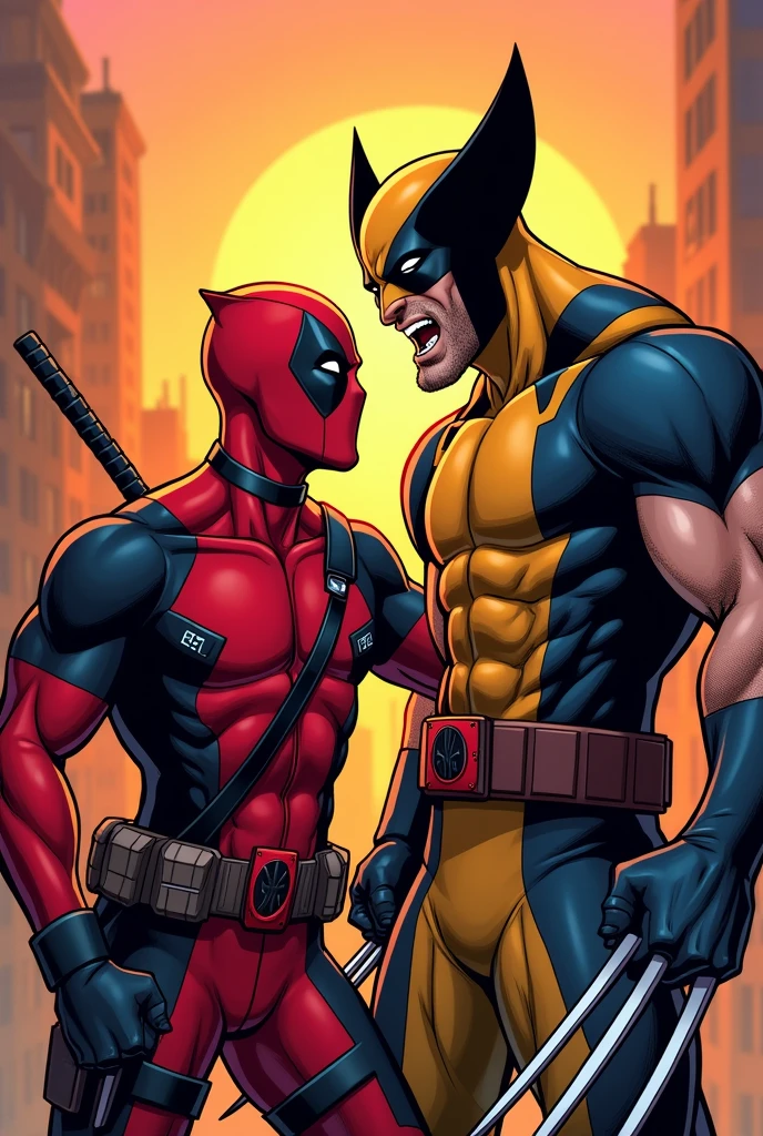 Deadpool sờ vào cu worlverine
