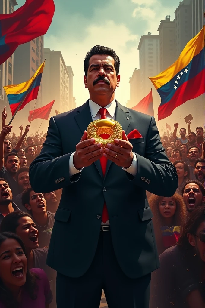 Nicolas Maduro refusing to let go of the ring of power
