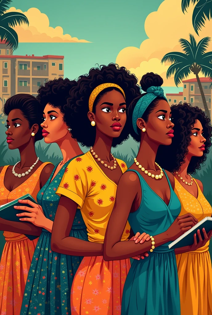 Poster about feminism in Nigeria and its feminist writers 