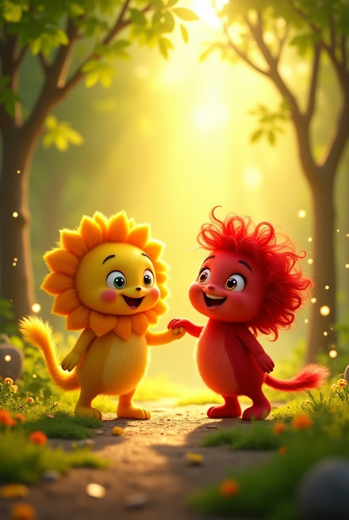 Yellow vs red, friendship