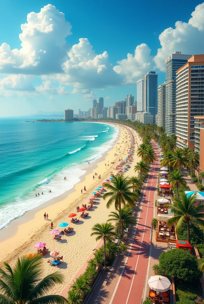 City near beach