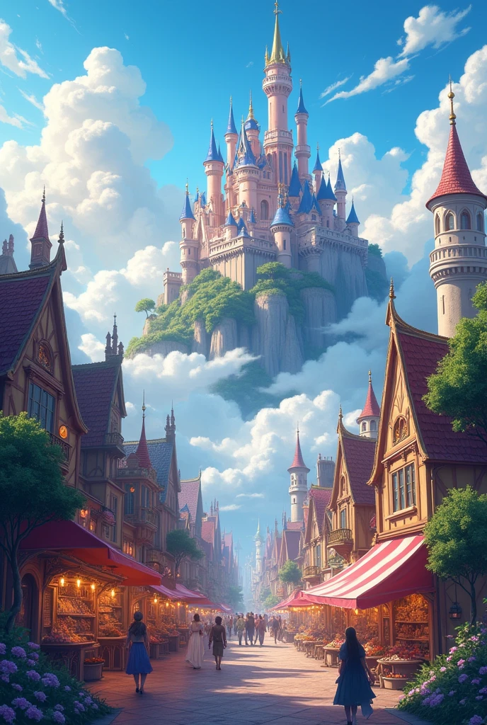 cloud , big city kingdom, cloud kingdom, big land, wind , fantasy wold, fantasy town.