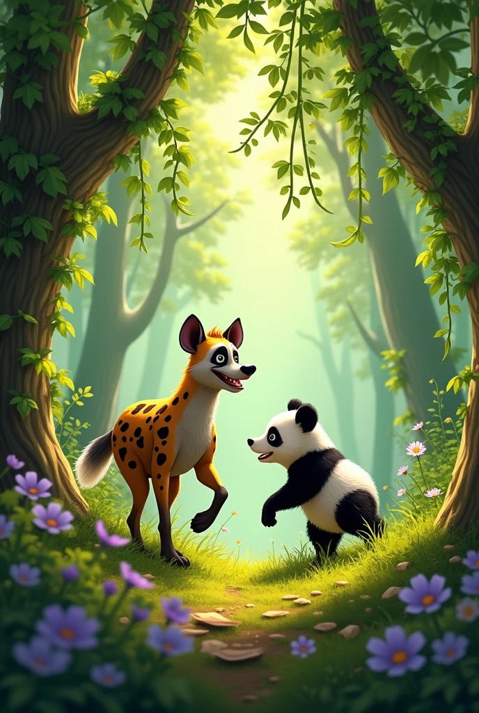hayna panda in forest