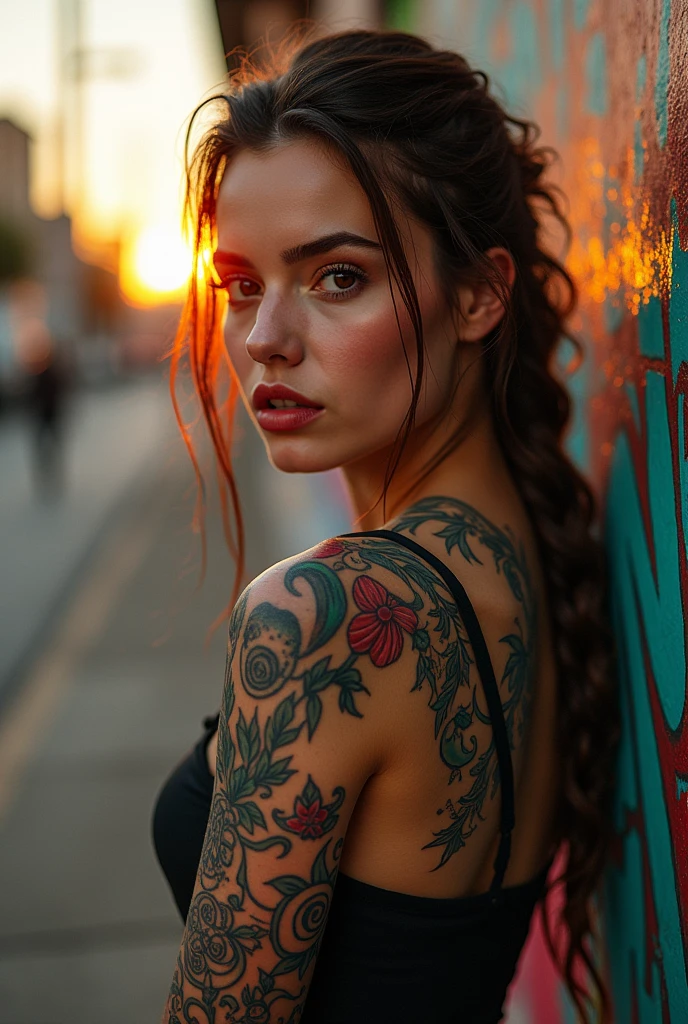 Woman with tattoos