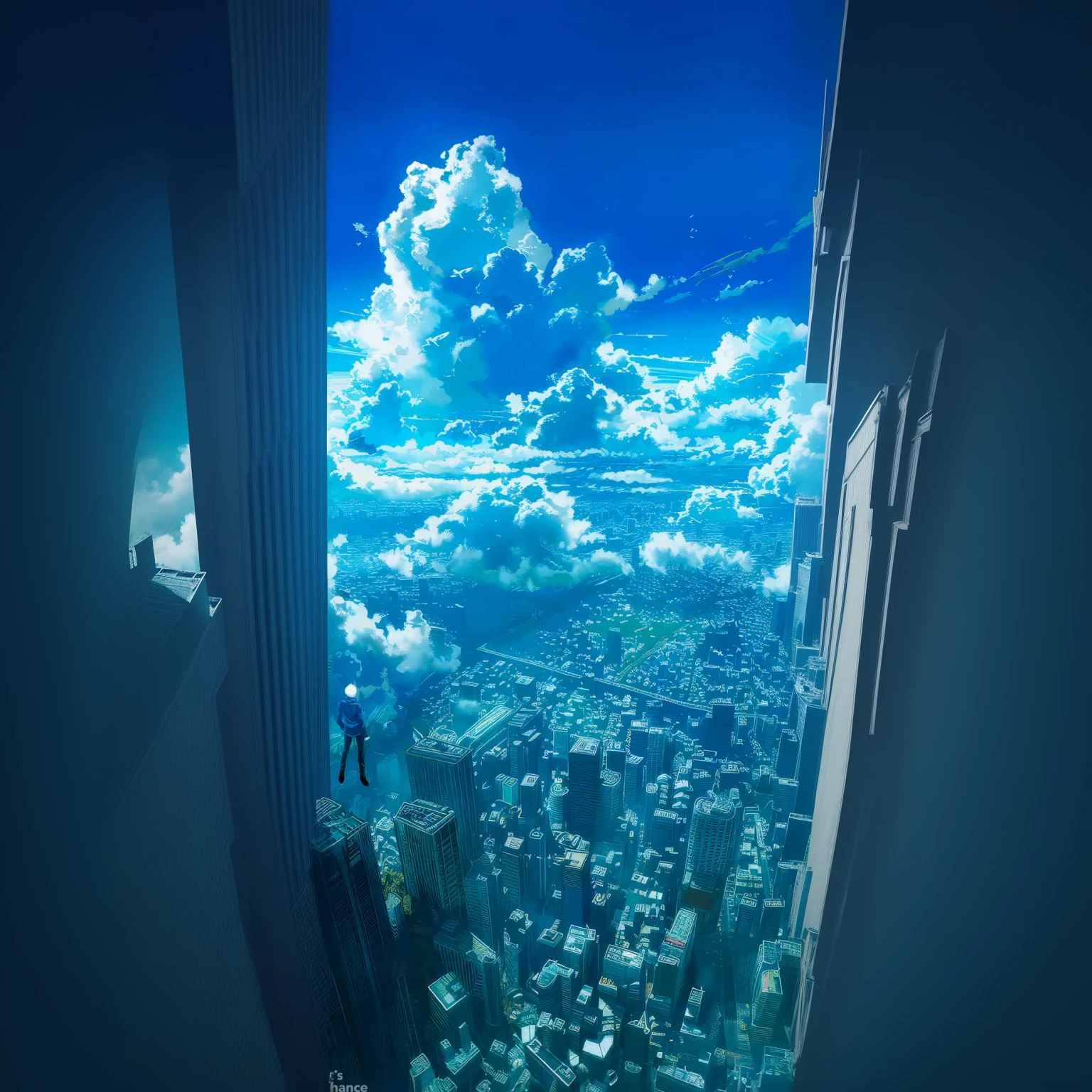 similar quality , add more buildings cloud greenery ,high quality 
