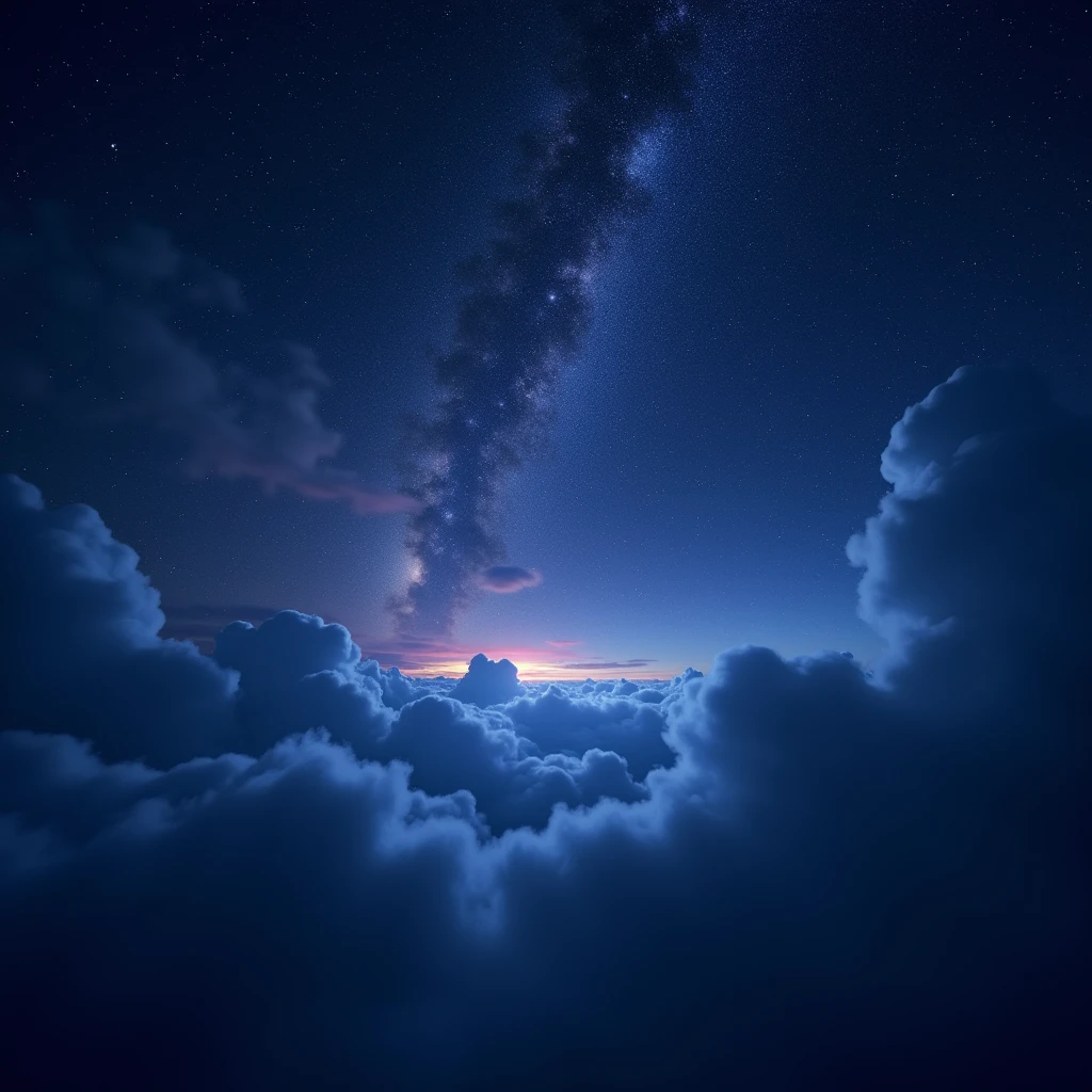 flying the sky, starlit night, shimmering stardust, dramatic lighting, deep blue and purple tones, (best quality,4k,8k,highres,masterpiece:1.2),ultra-detailed,(realistic,photorealistic,photo-realistic:1.37),cinematic composition, dramatic chiaroscuro lighting, moody atmosphere, intricate star patterns, ethereal beauty, mystical ambience