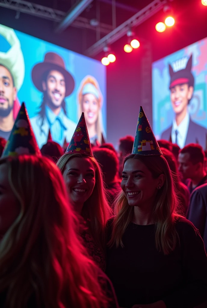 Put your favorite icon on your head、Community members having fun at the NFT party々