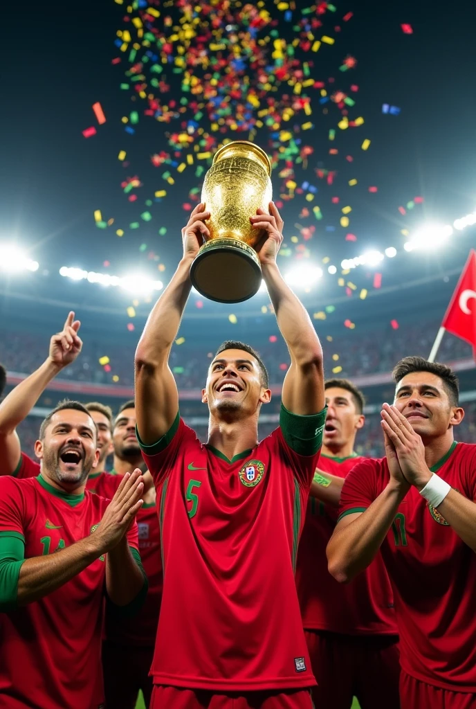 Make Cristiano Ronaldo lift the world cup trofi in worcup 2026