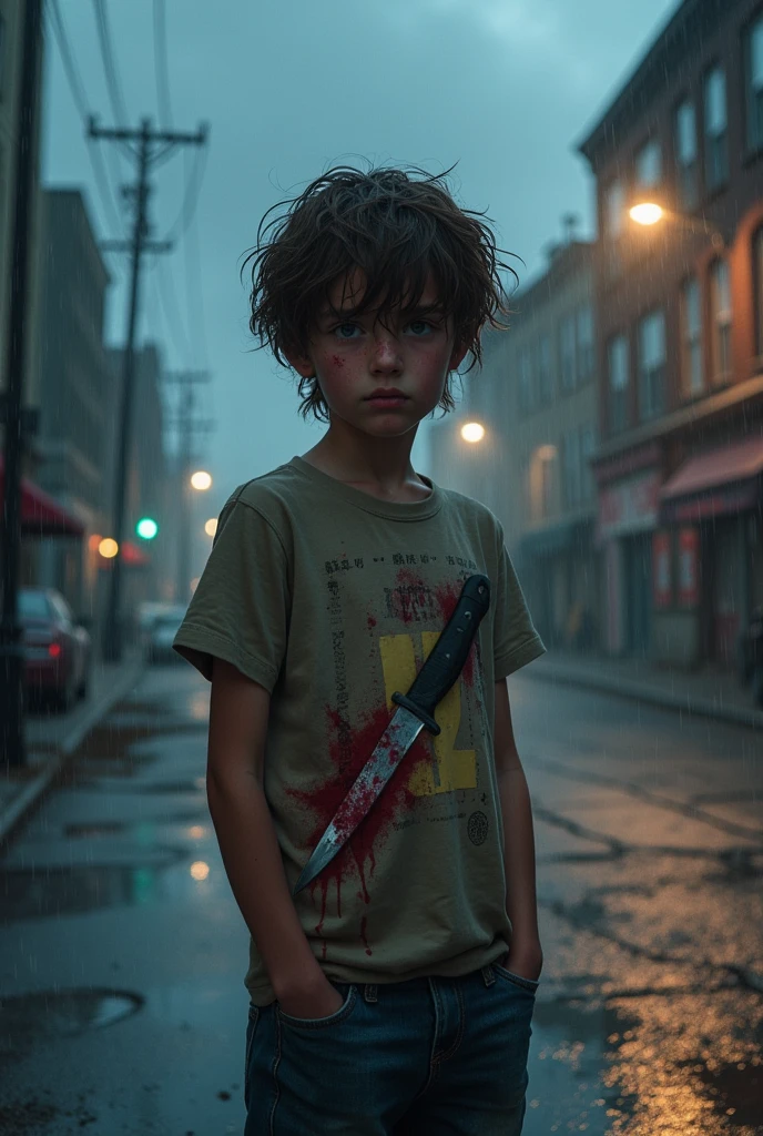 Stabedd in neval in 15
years old boy