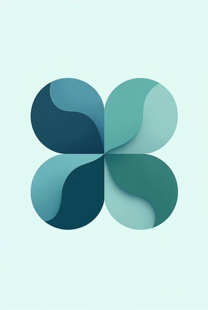 Design a logo that show the four quadrant of literacy. Make it more abstract and simple
