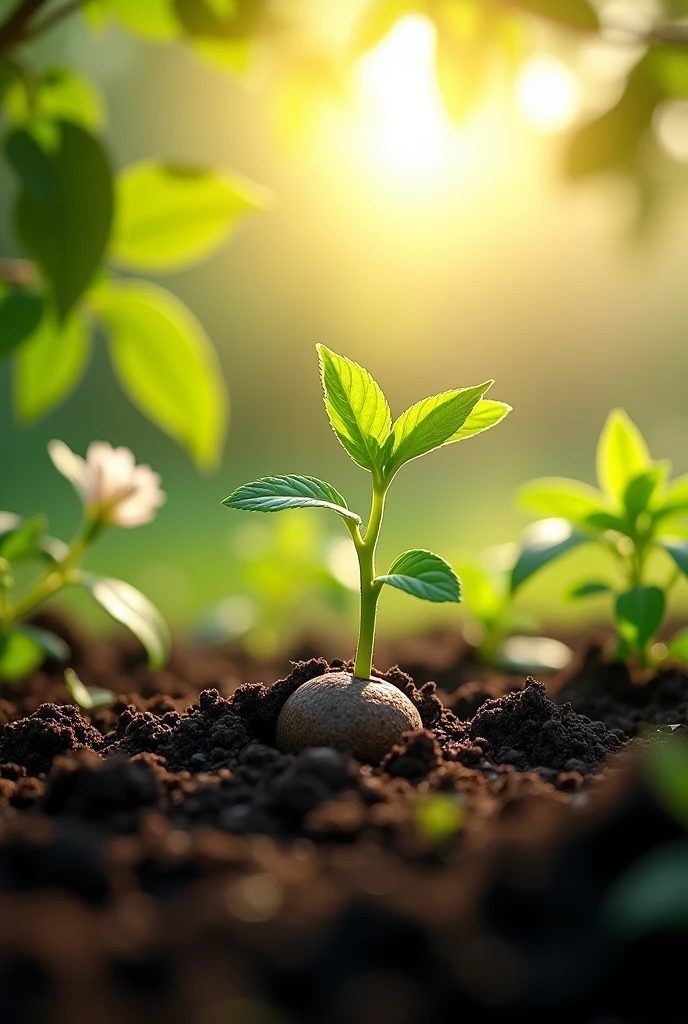With patience and care, we can all grow and do great things, just like the little seed.