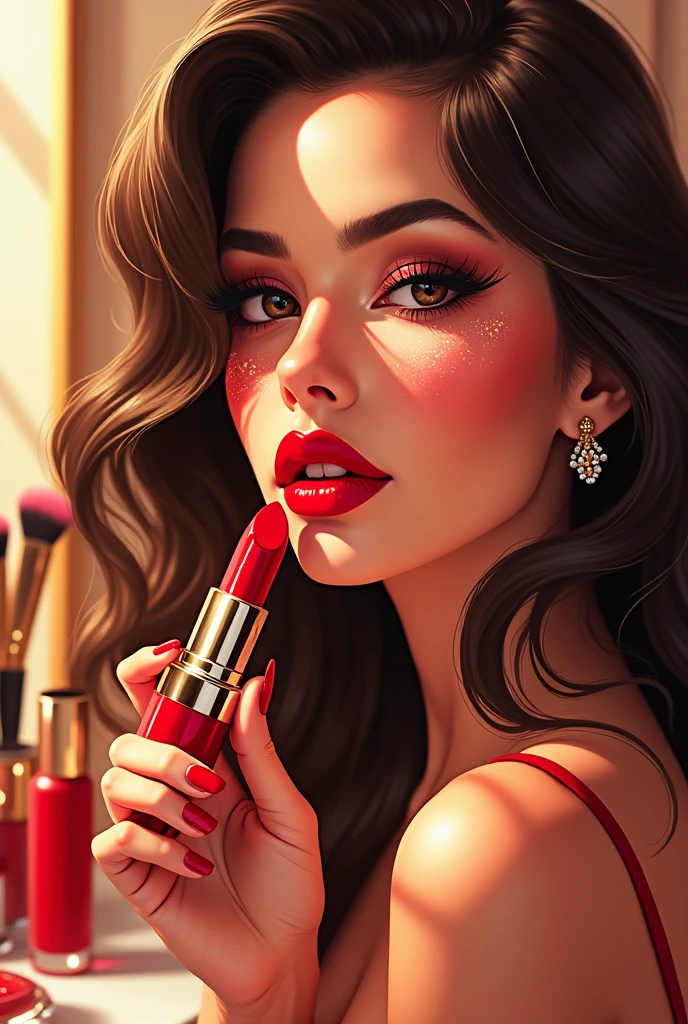 Create a makeup ad