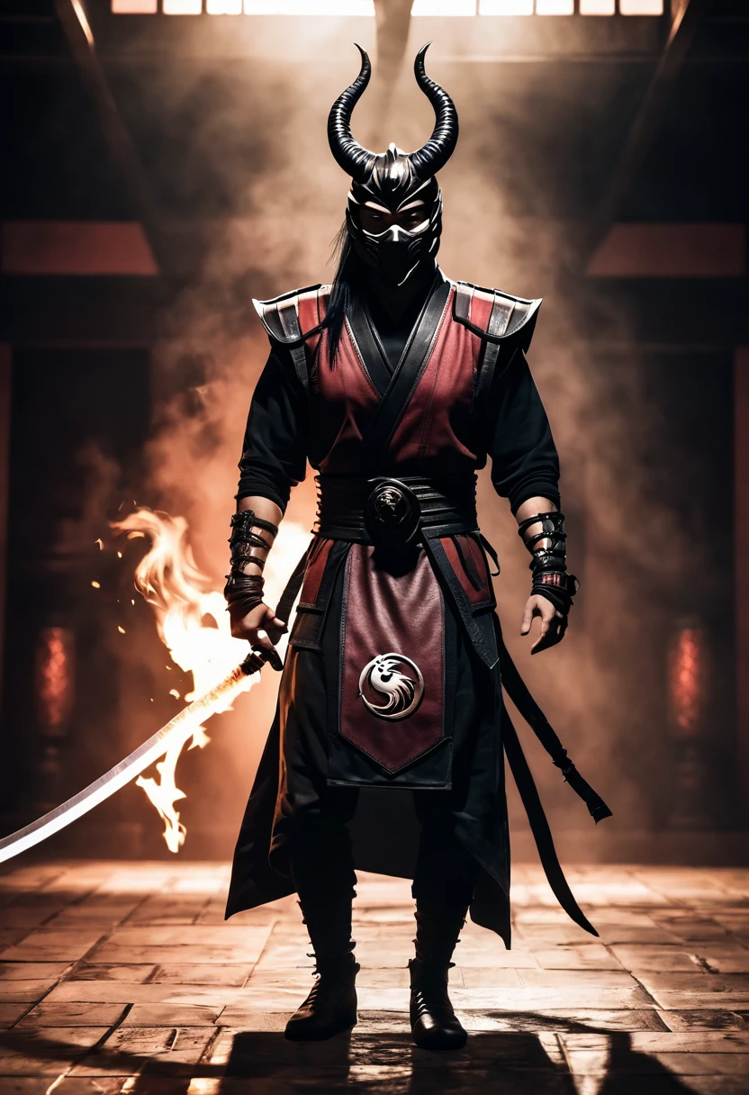 Own Brand Freestyle, Kenshi mortal kombat, Nephilim III, The Liberator, Baphomet, cinematic lighting, dodgy vibe