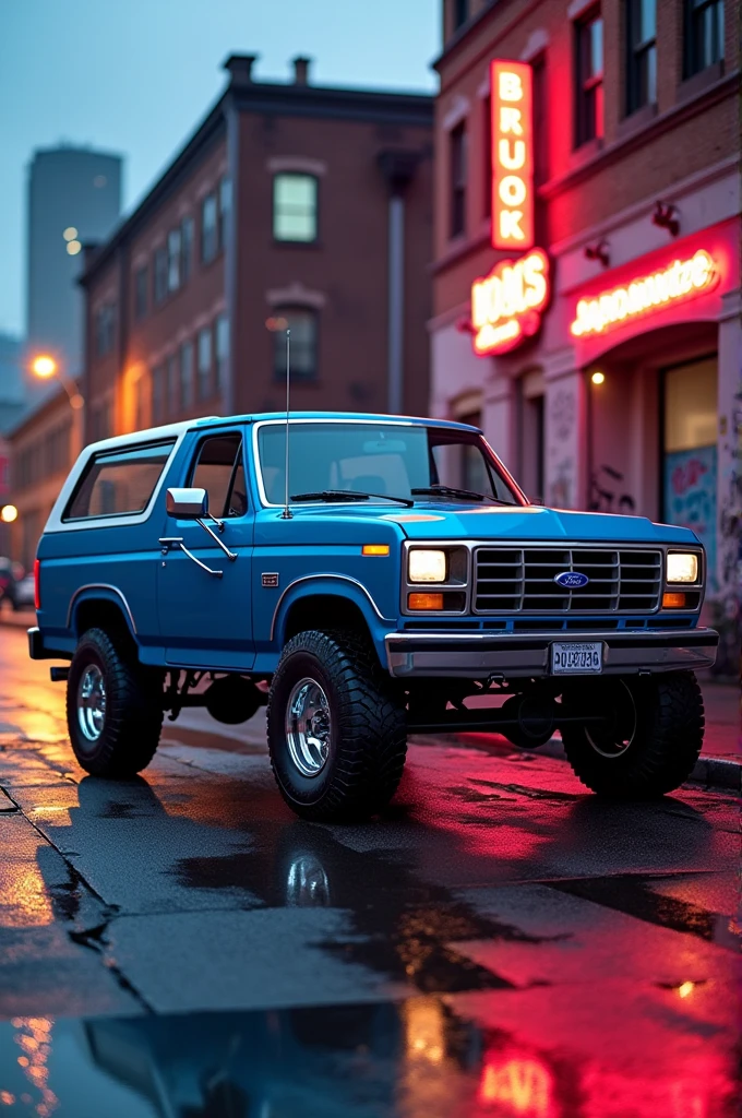 Ford bronco 1986 modern low profile wheels