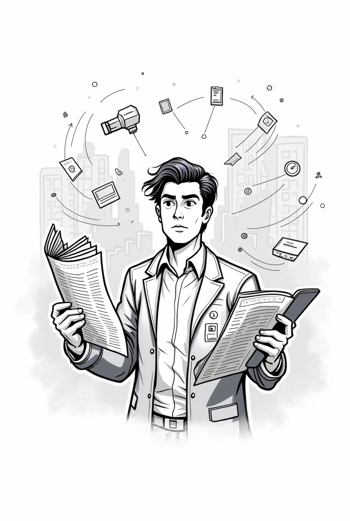 drawing about handling media
Male
Make it line art