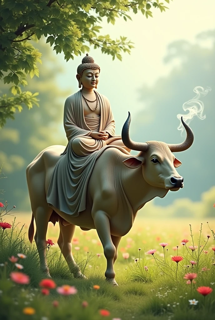 Buddha ride on bulluk