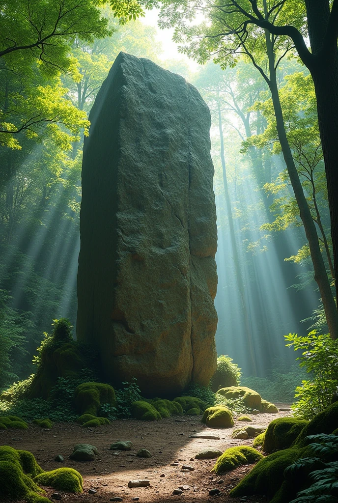The stone was large and heavy.