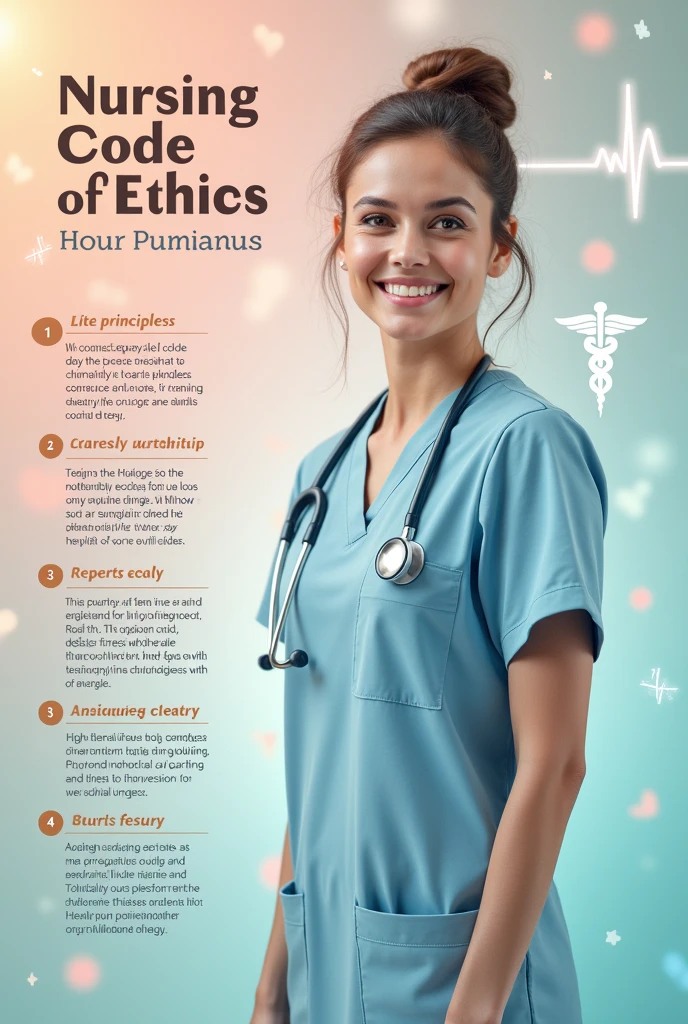 Create a poster about code of ethics for nursing
