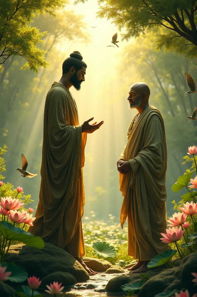 Buddha meet angulmal