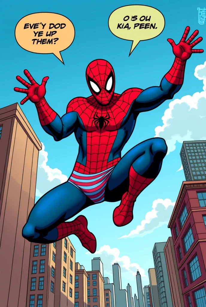 Spiderman in underwear