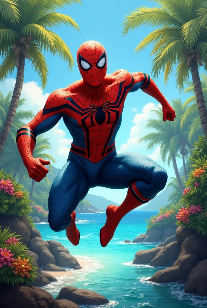 Make a Spiderman based on the culture of the Republic of Fiji
