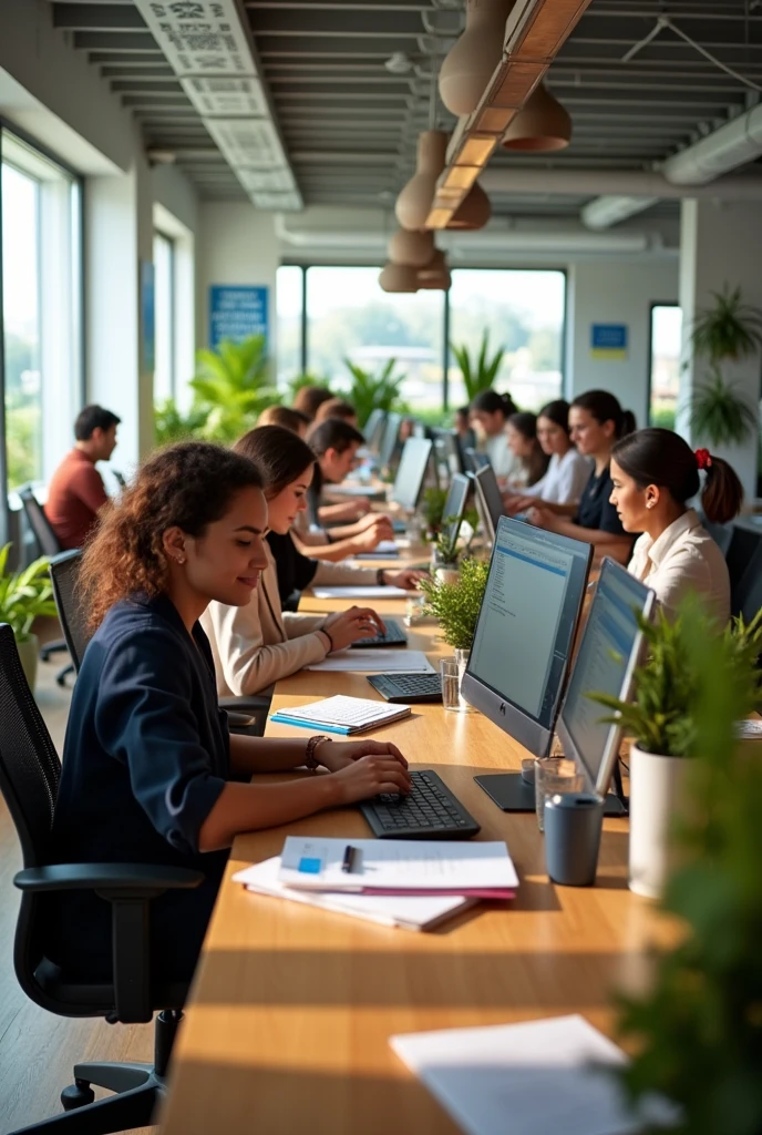 Women working in office