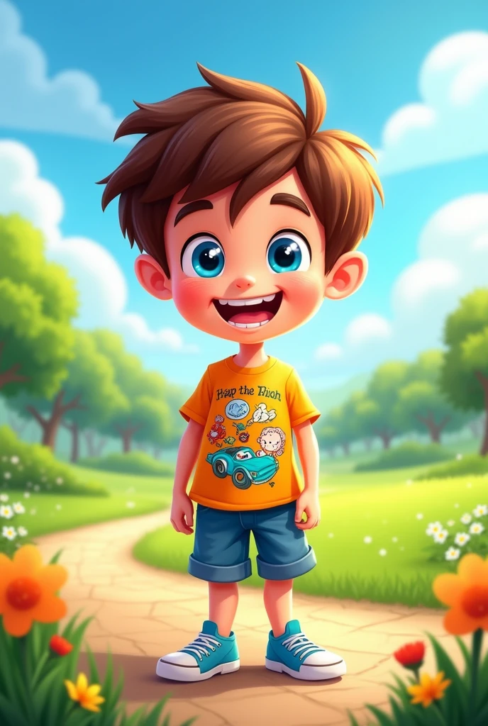 Boy cartoon image for profile image