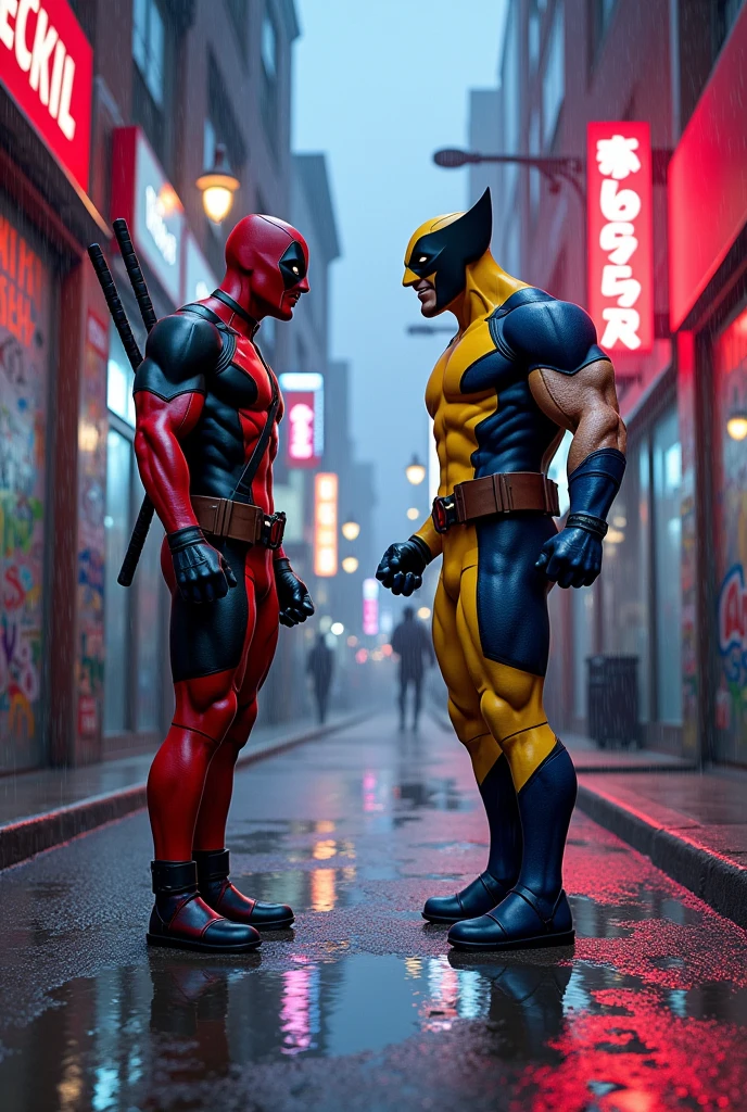 Deadpool touches wolverine's dick, Beautiful images,8k, High Quality