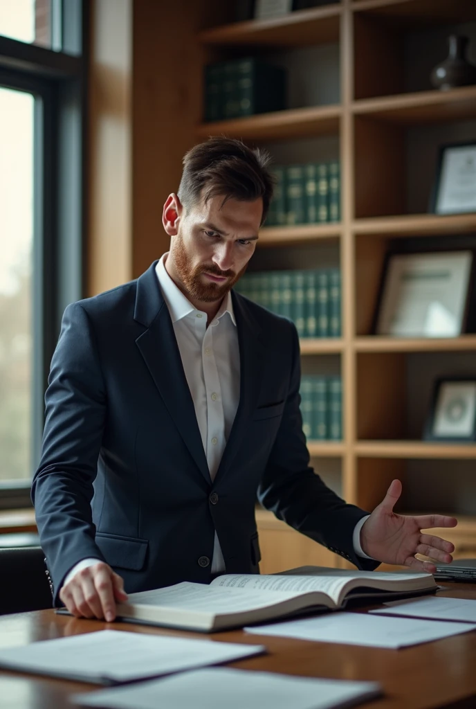 Messi as a lawyer 

