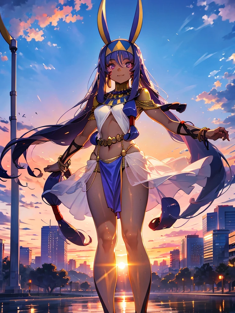 Skyline, sunset, Nitocris