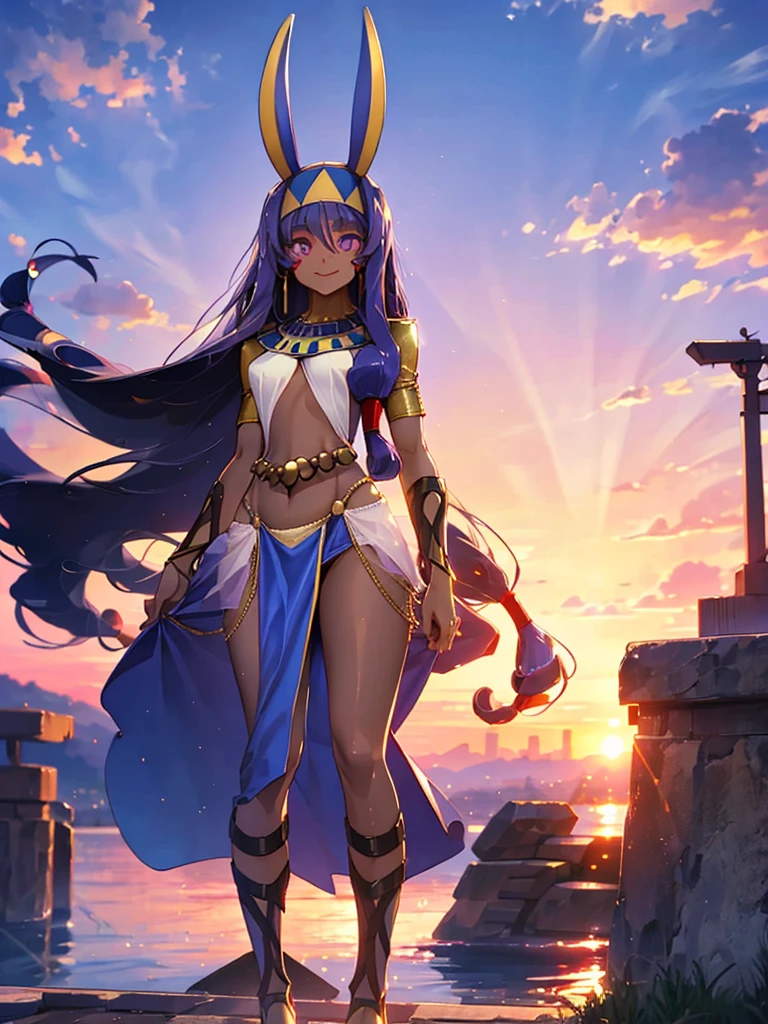 Skyline, sunset, Nitocris