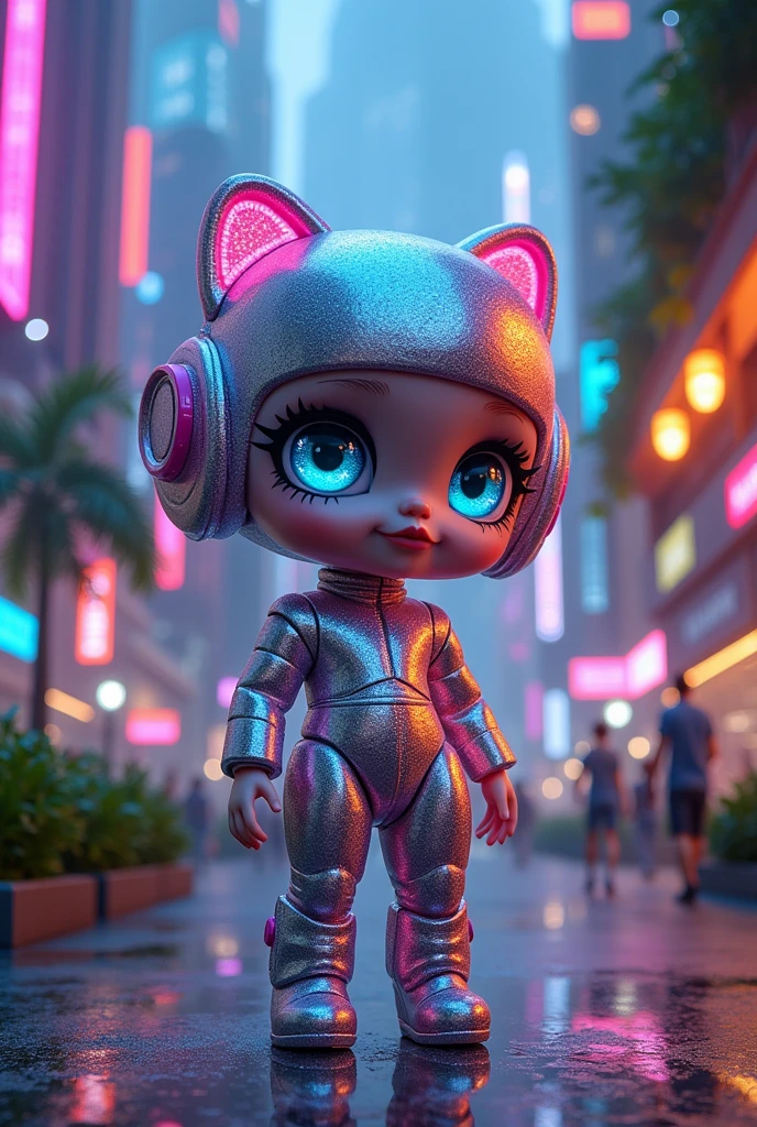 Cute futuristic doll