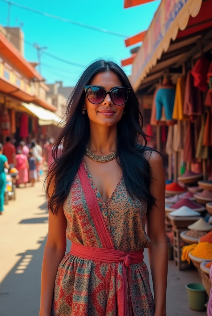 Mature Indian girl with sunglasses