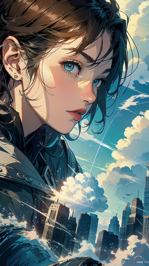 (((masterpiece, highest quality))),(((solo:1.2))),(((1girl:1.2))),32k wallpaper, very detailed, poster, vintage science fiction,(((((geometric cinematic movie poster))))),((((mid century modern)))),(((((portfolio))))),(((((Close-up))))),(((((bust up))))),((((more various angle)))),(((highlight))),((((heterochromia)))),(((complete. detailed face))),(((Extremely talented))),(((most complecated machine))),(((Overall colorfully))),((((((Absolutely cloud rbackground)))))),(((Cumulonimbus that wrap around you)))