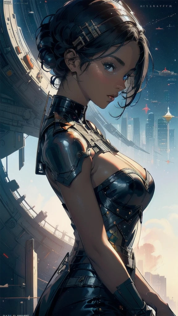 (((masterpiece, highest quality))),(((solo:1.2))),(((1girl:1.2))),32k wallpaper, very detailed, poster, vintage science fiction,(((((geometric cinematic movie poster))))), ((((bauhaus)))),(((abstract))),((((mid century modern)))),(((((portfolio))))),(((((Close-up))))),(((((bust up))))),((((more various angle)))),(((highlight))),((((heterochromia)))),(((complete. detailed face))),(((Extremely talented))),(((most complecated machine))),(((Overall colorfully))),((((((Absolutely simple background)))))),(((great black skin woman))),(((great Traveler)))