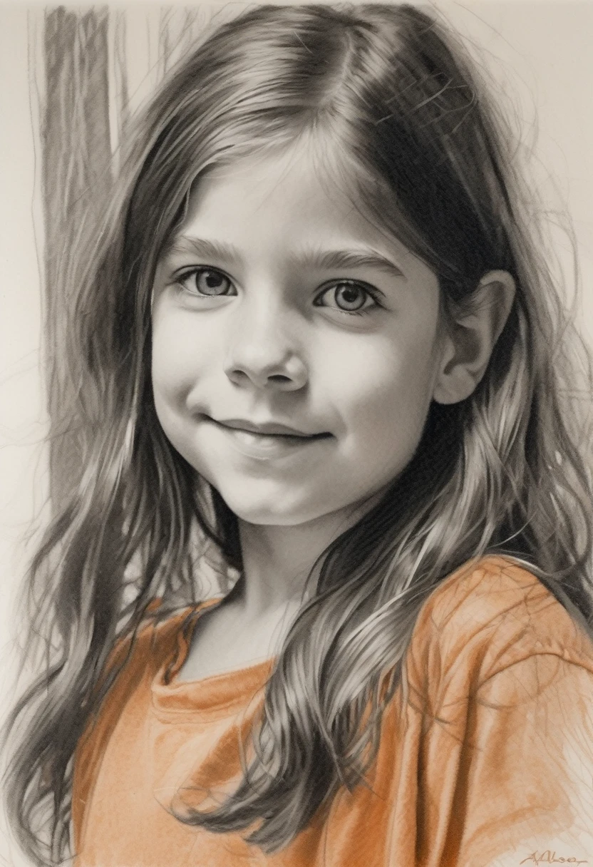 stunning colour graphite sketch of a beautiful ohwx ars old girl portrait, (by Alyssa Monks:1.1), by Joseph Lorusso, by Lilia Alvarado, beautiful lighting, sharp focus, 8k, high res, Masterpiece, Nikon Z9, Award - winning photograph , (((naked)))