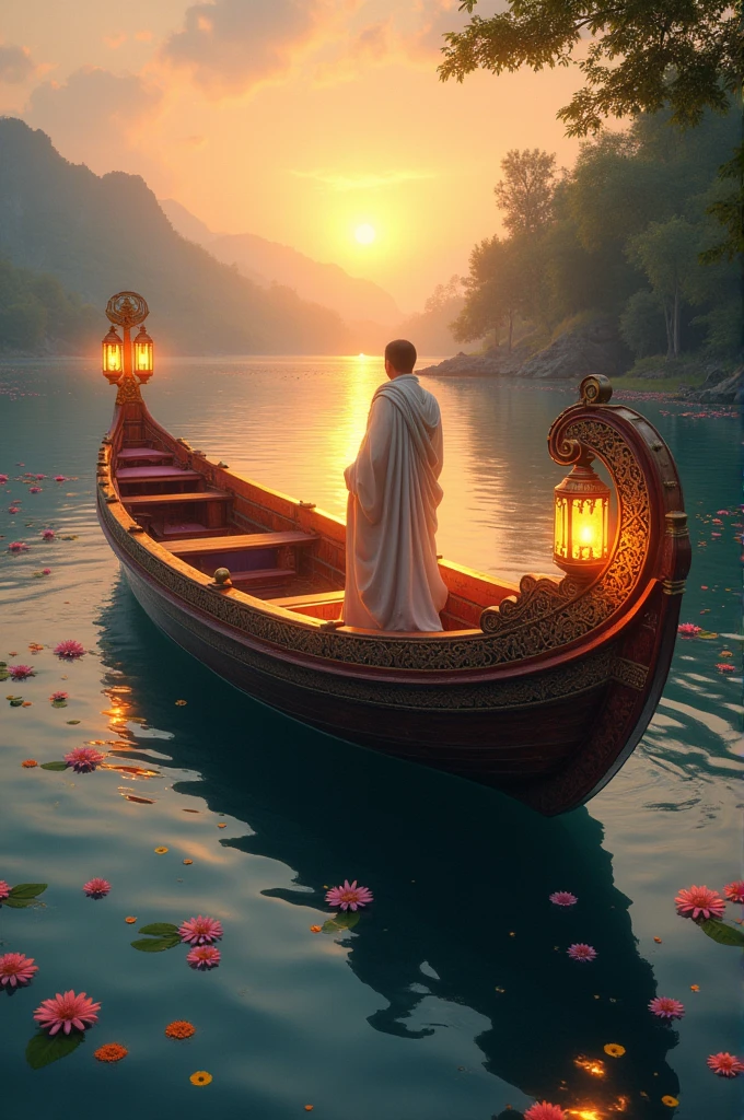 Make a picture of Hazrat Noor's boat